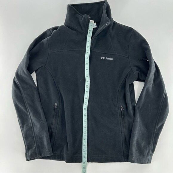 Columbia Zip Up Fleece Fast Trek II Jacket with Zip Pockets Black Medium - Picture 6 of 8